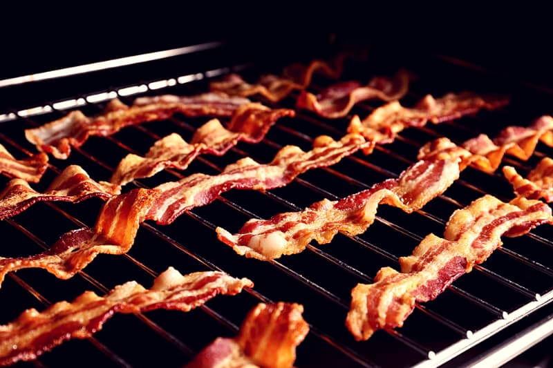 bacon on the grill