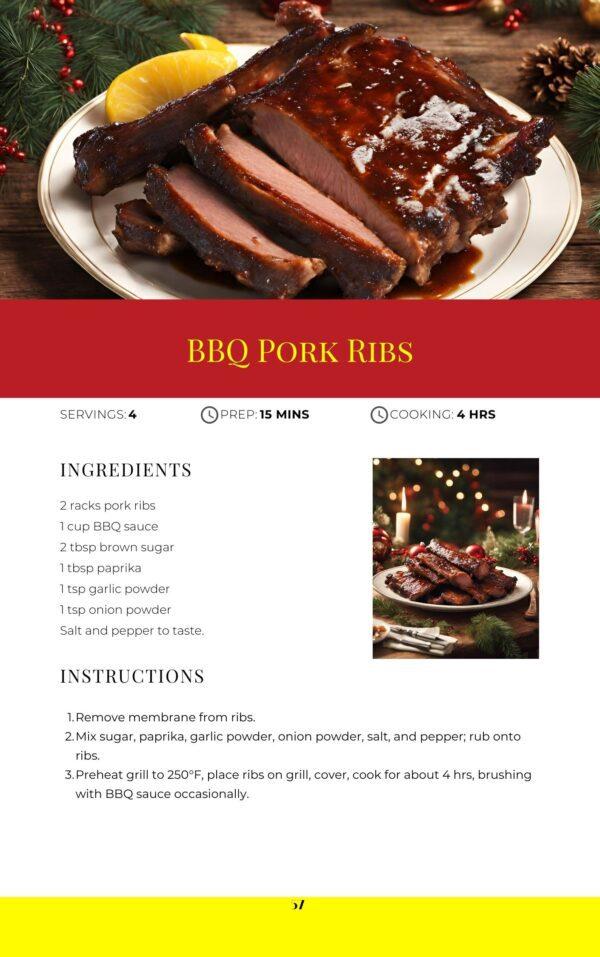 Festive Flavors BBQ Pork Ribs