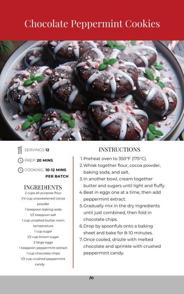 Festive Flavors Chocolate Peppermint Cookies