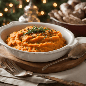Savory Mashed Sweet Potatoes recipe