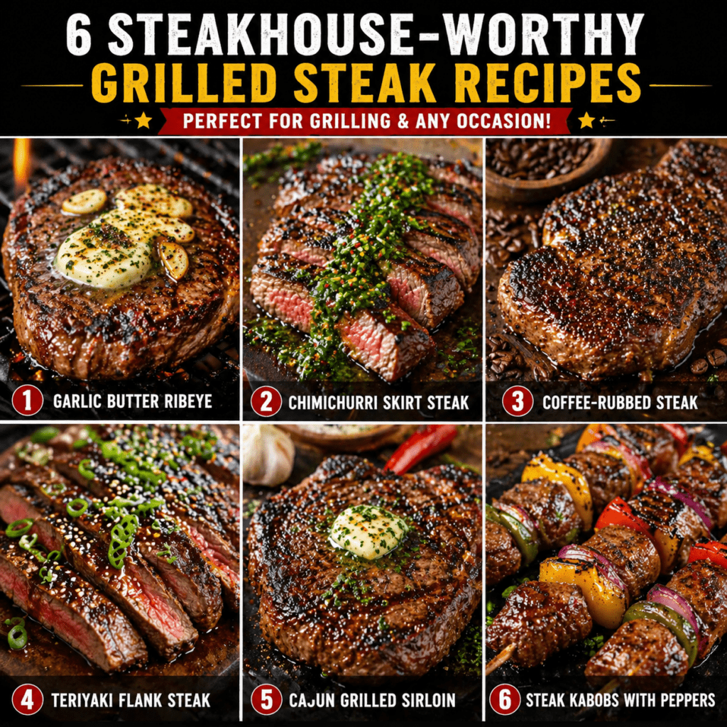 6 steak recipes